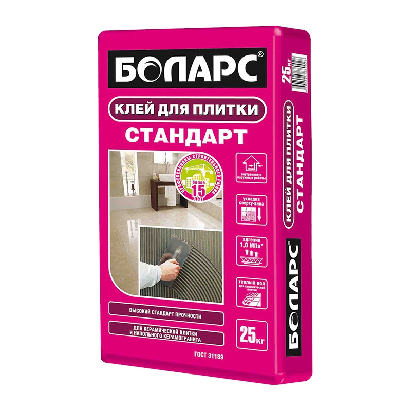 Клей для плитки Боларс Стандарт (25 кг)